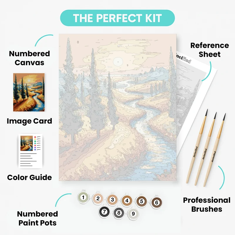Italian Landscape - Paint by Numbers Kit