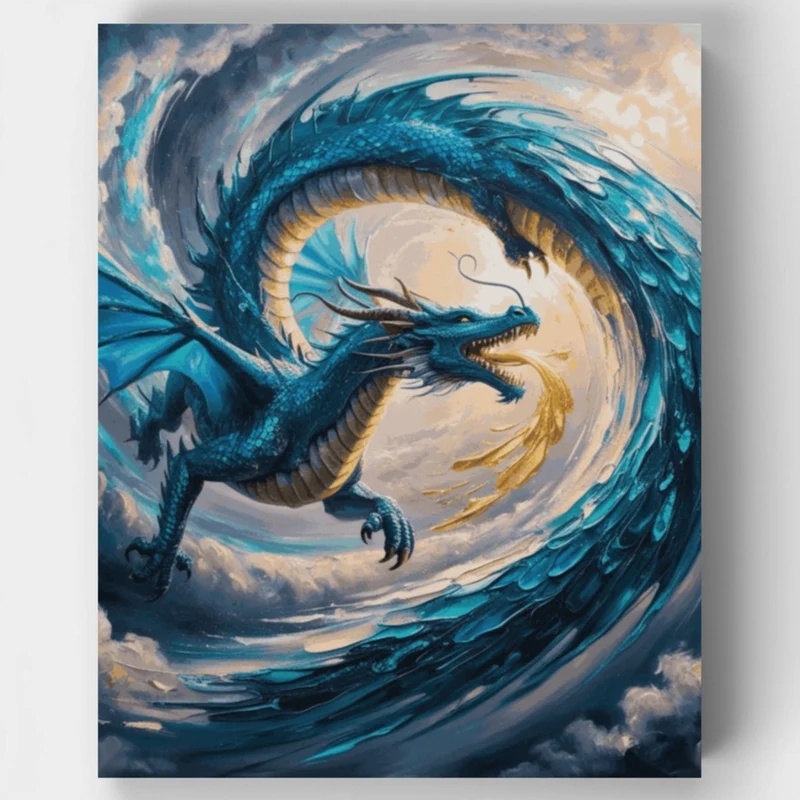 Majestic Dragon - Paint by Numbers Kit