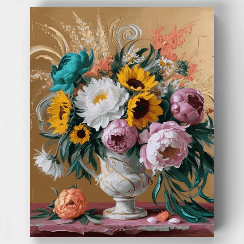 Bouquet of Peonies - Paint by Numbers Kit