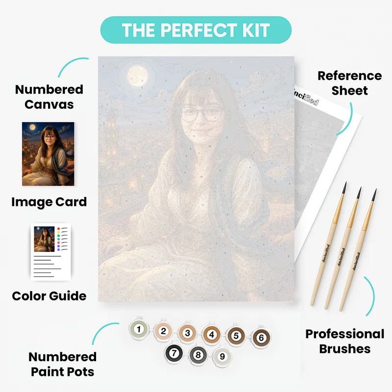 Magical Carpet Adventure - Custom Paint by Numbers Kit