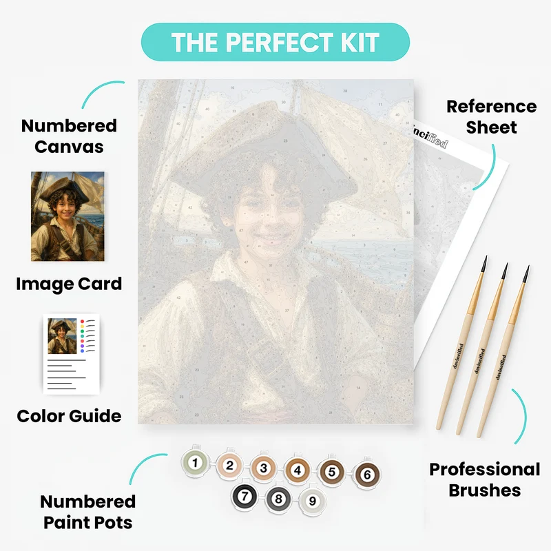 My Pirate - Custom Paint by Numbers Kit