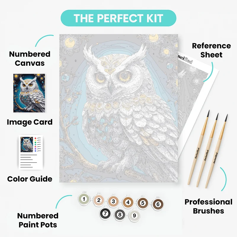 Wisdom's Watcher - Paint by Numbers Kit