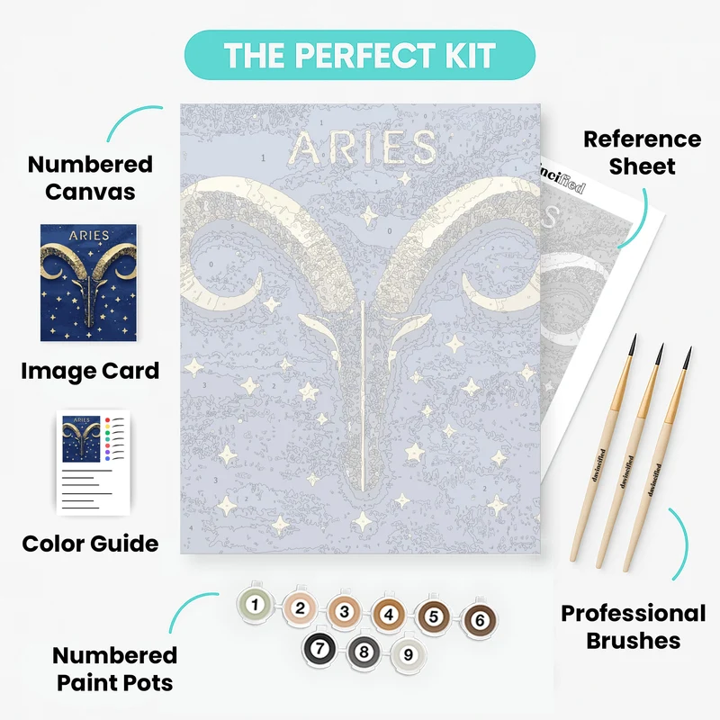 Celestial Aries - Paint by Numbers Kit