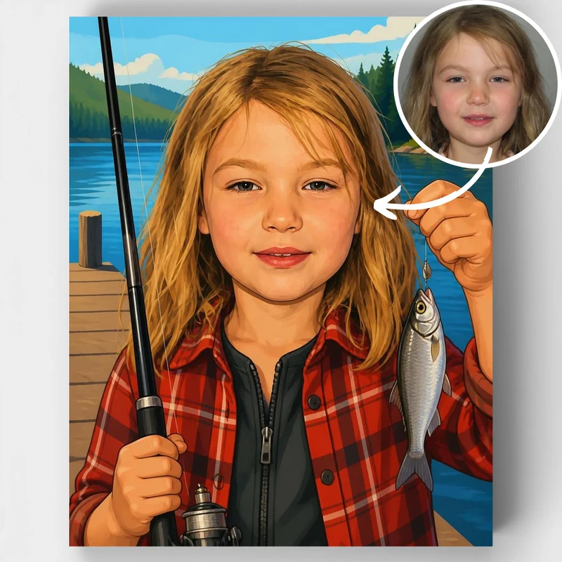 Fishing Adventure - Custom Paint by Numbers Kit