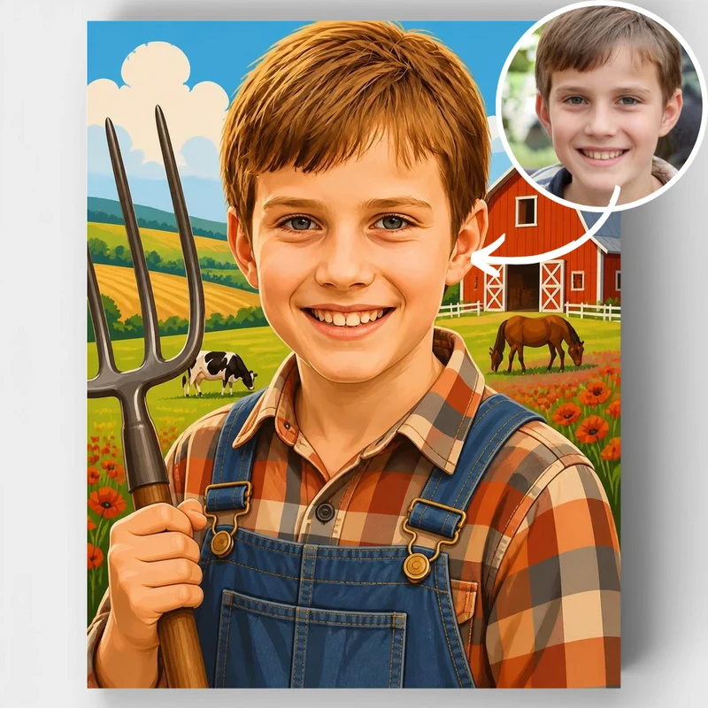 Farm Life Adventure - Custom Paint by Numbers Kit
