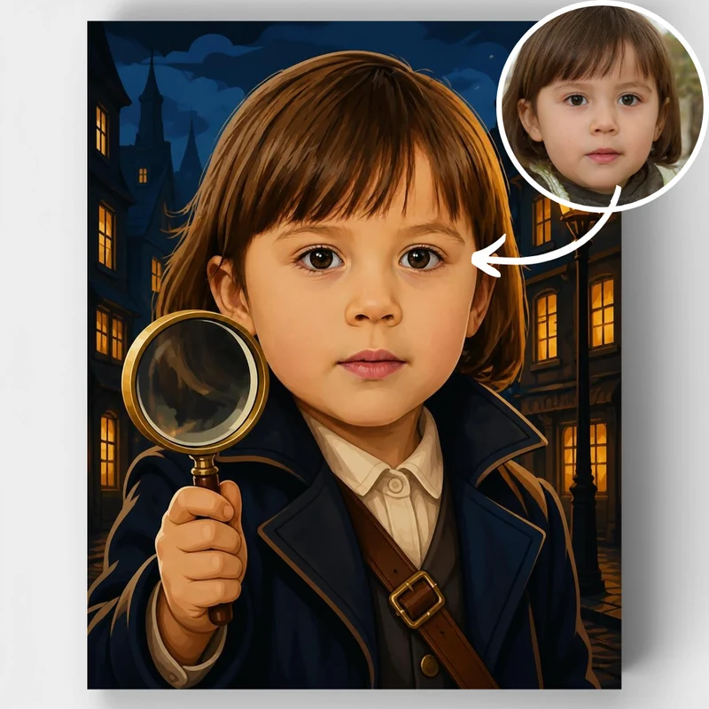 Magical Detective - Custom Paint by Numbers Kit