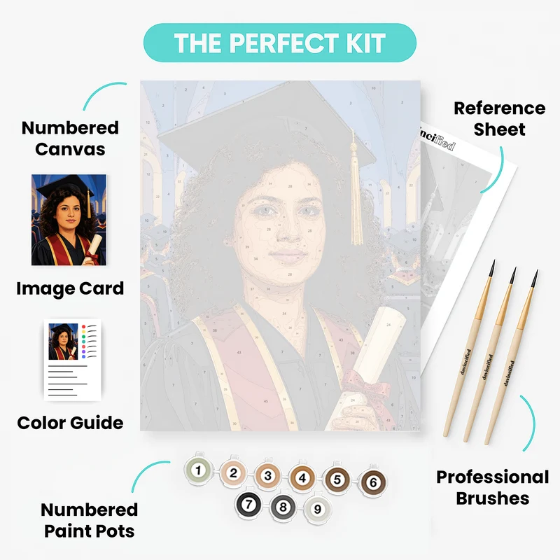 Graduate Achievement - Custom Paint by Numbers Kit