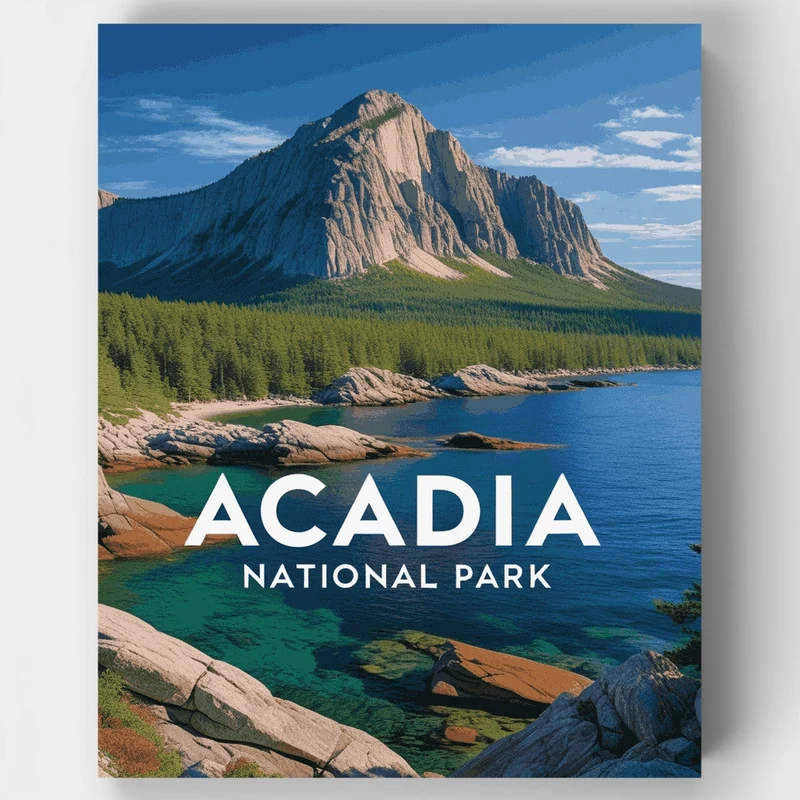 Majestic Acadia Coastline - Paint by Numbers Kit