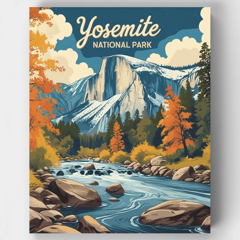 Half Dome Majesty - Paint by Numbers Kit