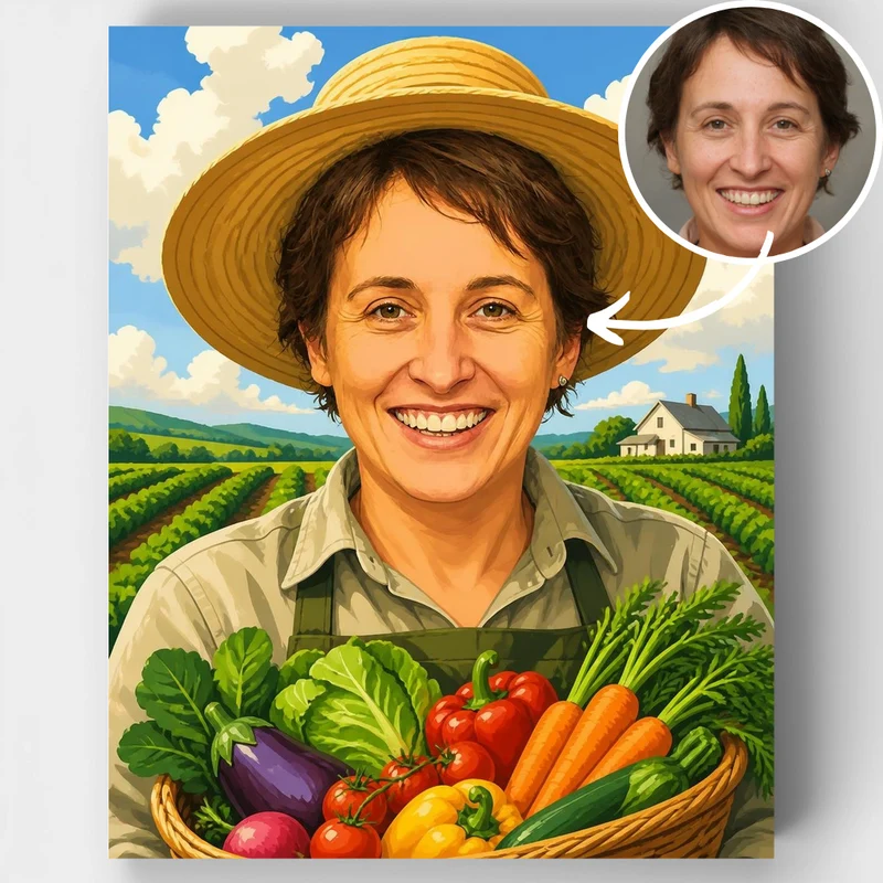 Farm Fresh Harvest - Custom Paint by Numbers Kit