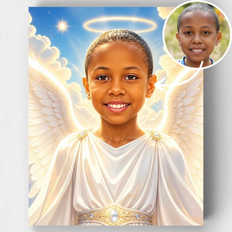 Celestial Angel - Custom Paint by Numbers Kit