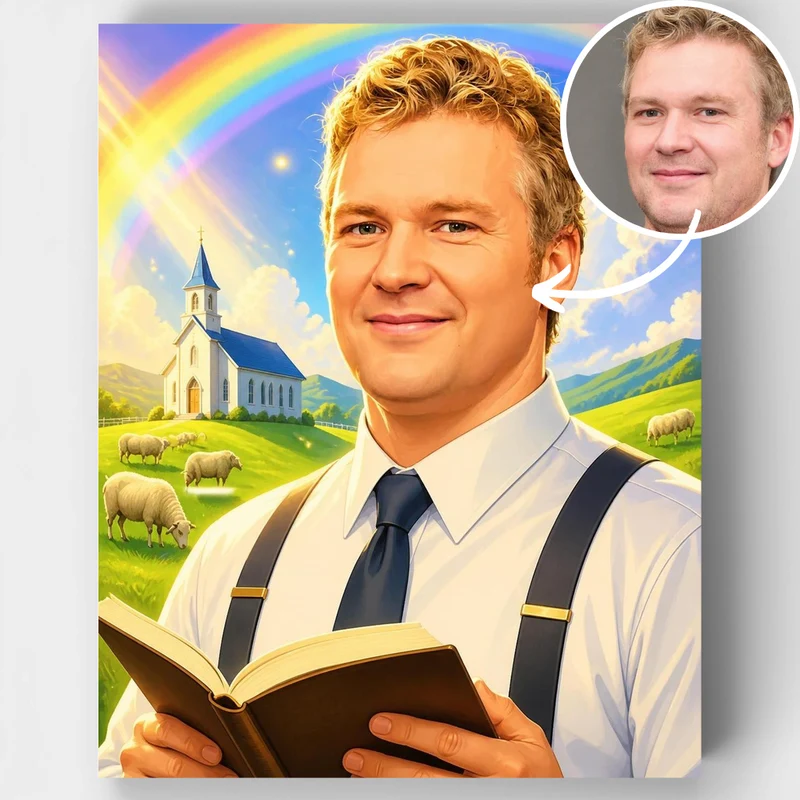 Pastoral Preacher - Custom Paint by Numbers Kit