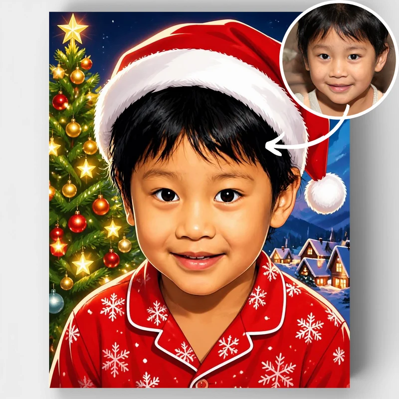 Christmas Joy - Custom Paint by Numbers Kit