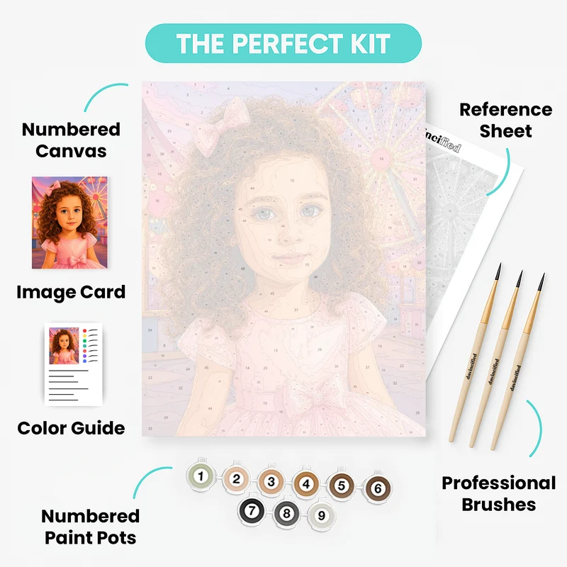 Carnival Girl - Custom Paint by Numbers Kit