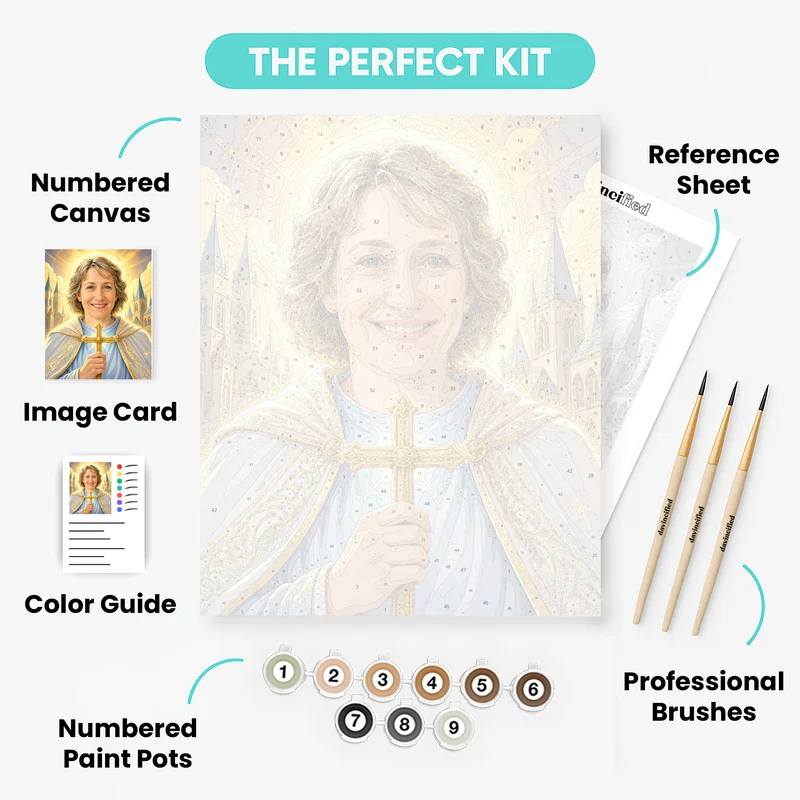 Radiant Faith - Custom Paint by Numbers Kit