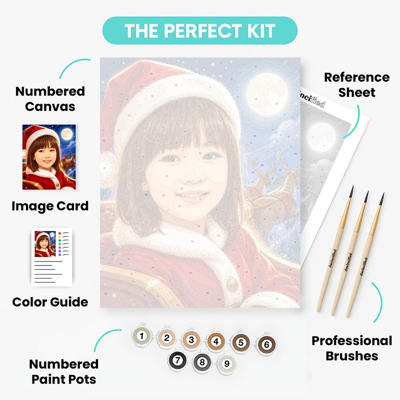 Christmas Sleigh Ride - Custom Paint by Numbers Kit