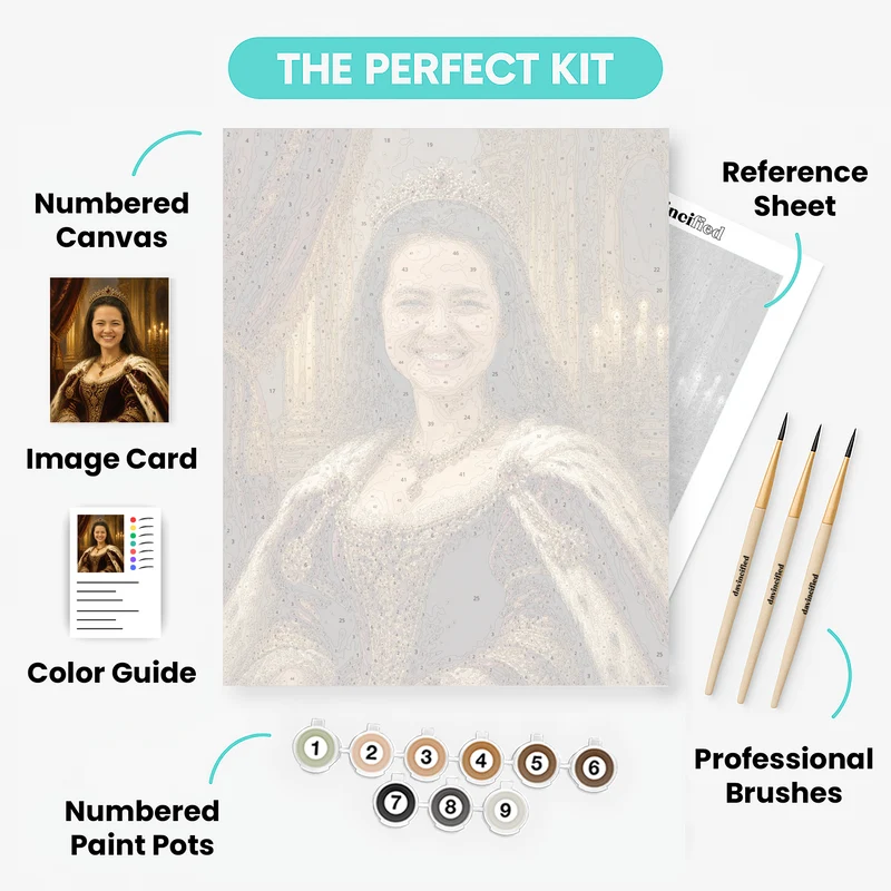 Royale Queen - Custom Paint by Numbers Kit