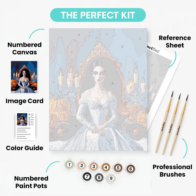 Halloween Princess - Paint by Numbers Kit