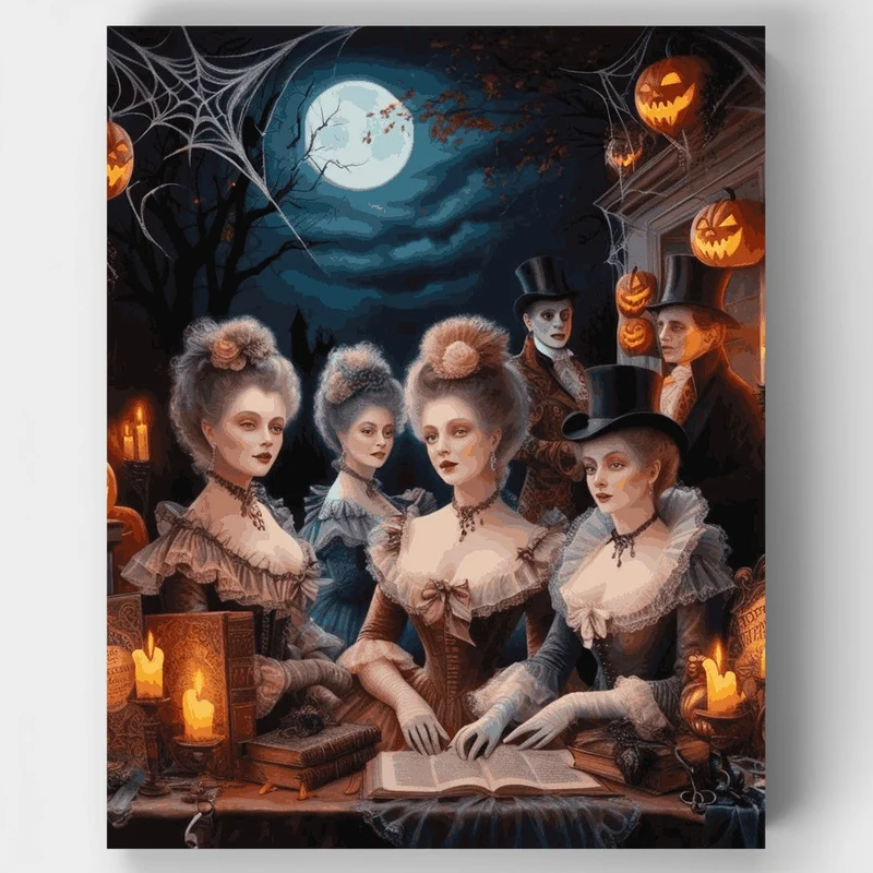 Victorian Halloween Séance - Paint by Numbers Kit