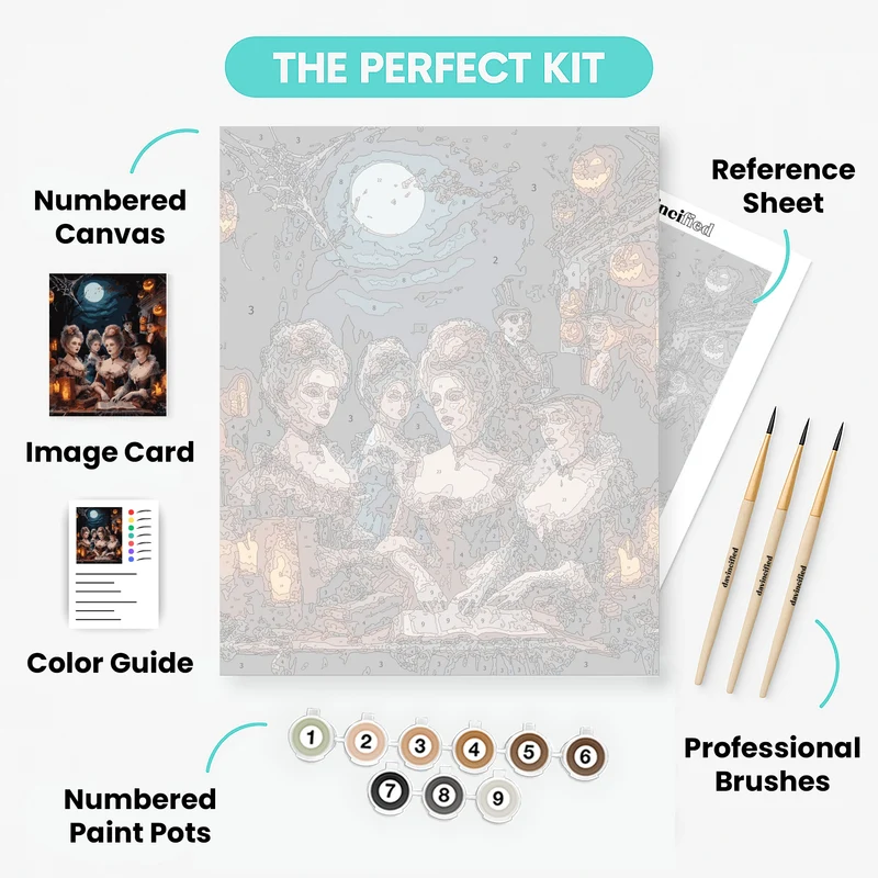 Victorian Halloween Séance - Paint by Numbers Kit