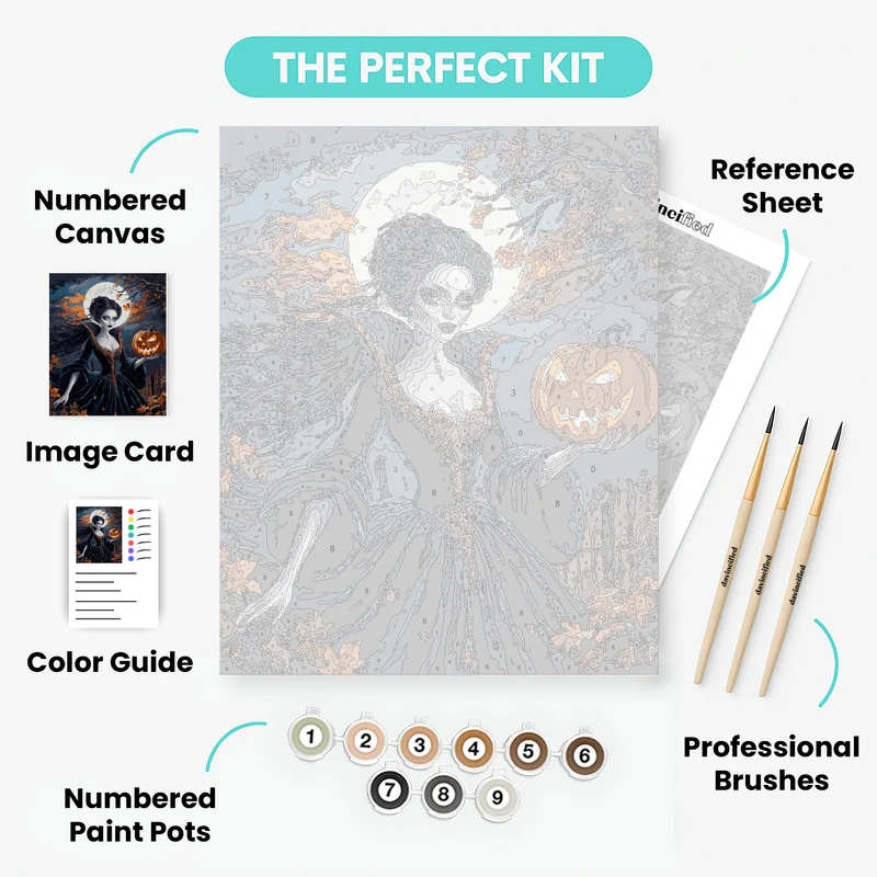 Halloween Night Queen - Paint by Numbers Kit