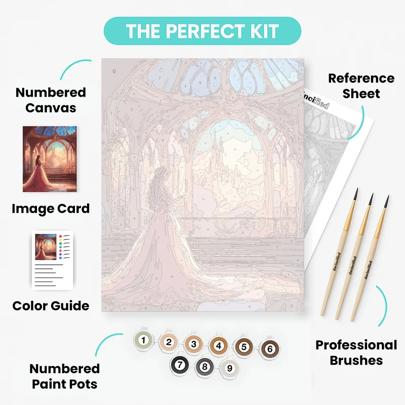 Enchanted Evening Vista - Paint by Numbers Kit