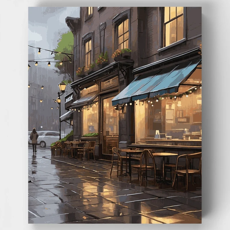 Cozy Evening Stroll - Paint by Numbers Kit
