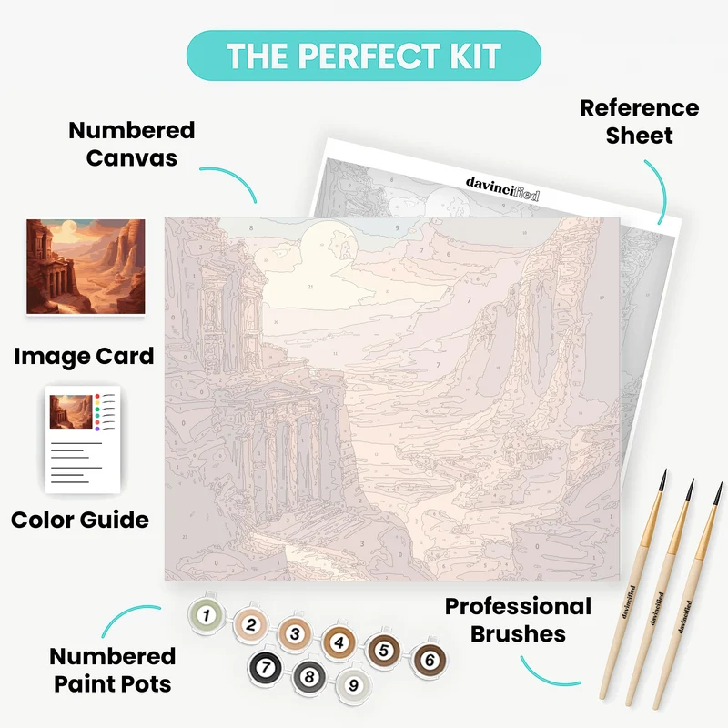 Desert Moonrise - Paint by Numbers Kit
