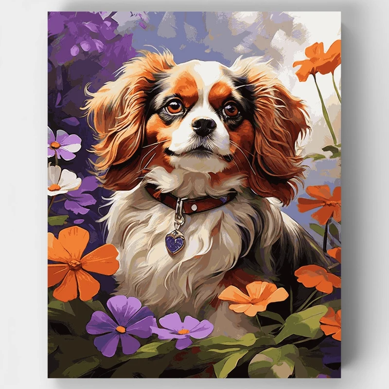 Charming Pup - Paint by Numbers Kit