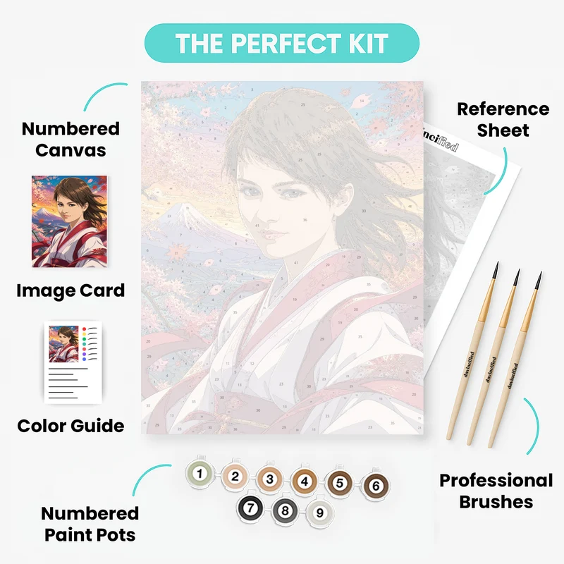 Mystic Maiden - Custom Paint by Numbers Kit