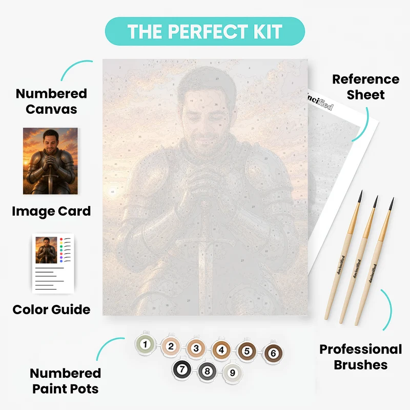 Warrior of God - Custom Paint by Numbers Kit