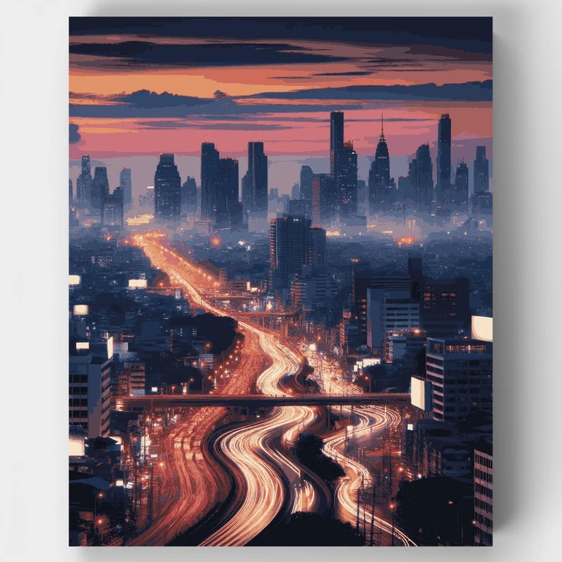 Twilight Pulse - Paint by Numbers Kit