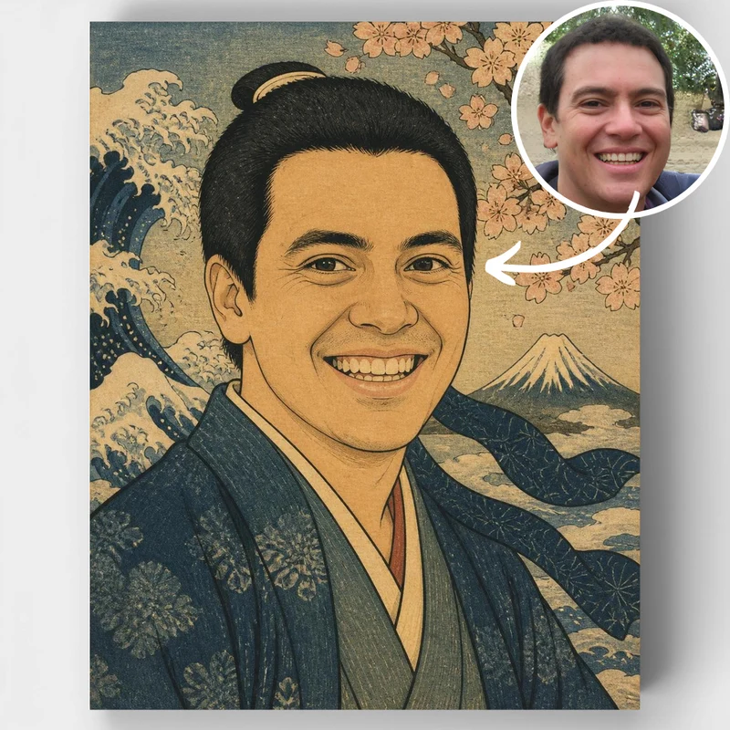 Japanese Ukiyo-e - Custom Paint by Numbers Kit