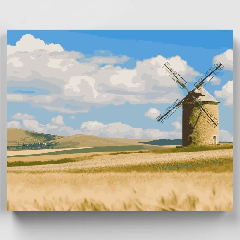 Harmony Windmill - Paint by Numbers Kit
