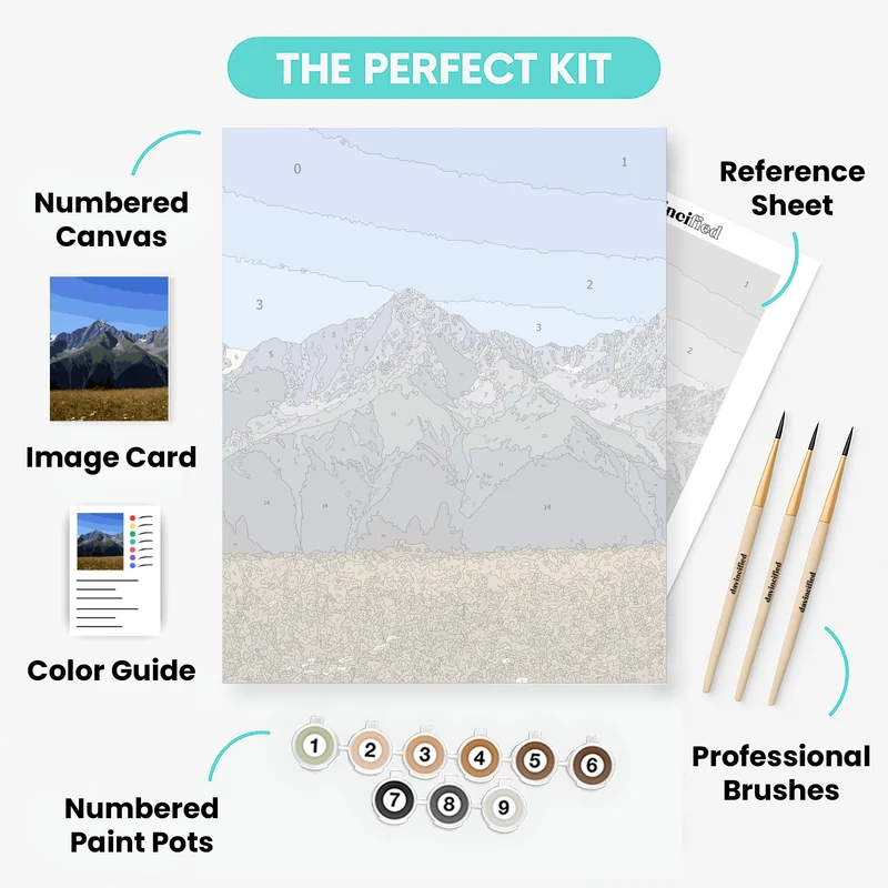 Crests of Serenity - Paint by Numbers Kit