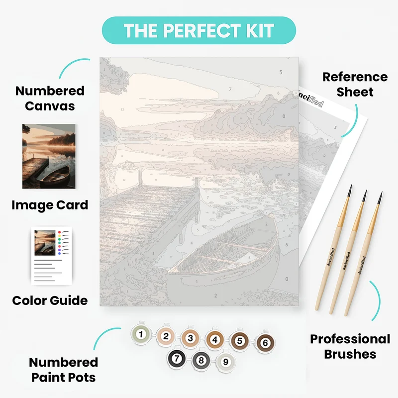 Dawn's Gentle Embrace - Paint by Numbers Kit
