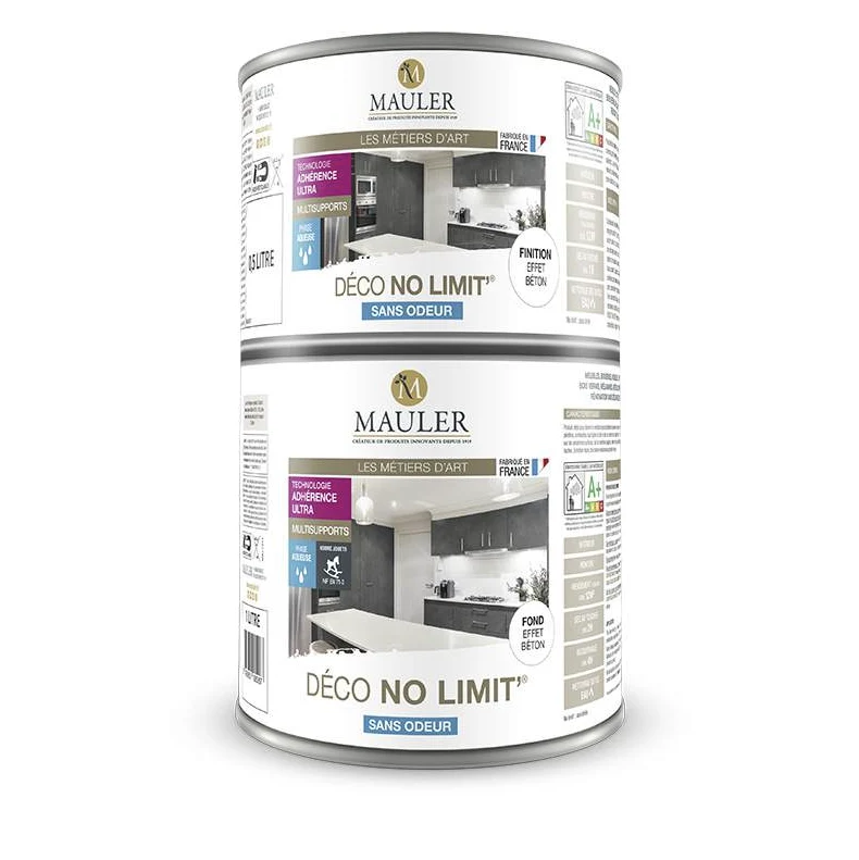 MAULER - Déco no limit effet béton fond + finition 1L