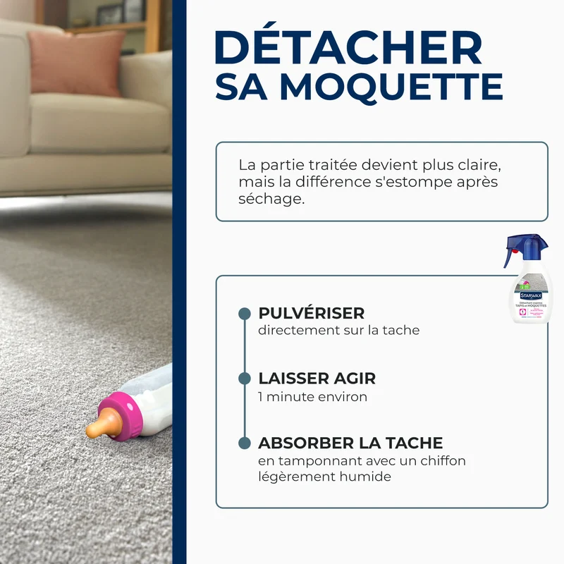 Détachant express pour tapis et moquettes