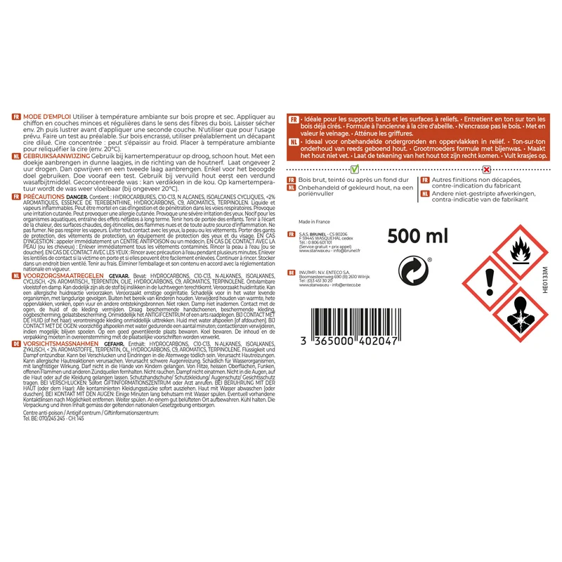 Cire antiquaire liquide pour bois cirés
