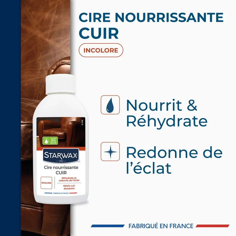 Cire rénovante nourrissante pour cuirs secs