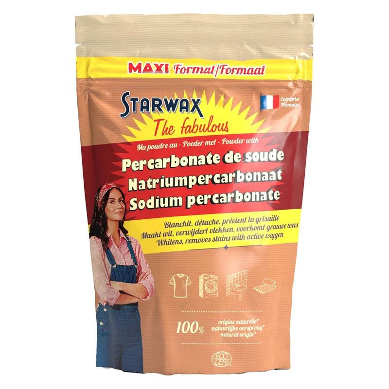 Ma poudre détachante & raviveur de blancheur au percarbonate de soude – Sachet éco