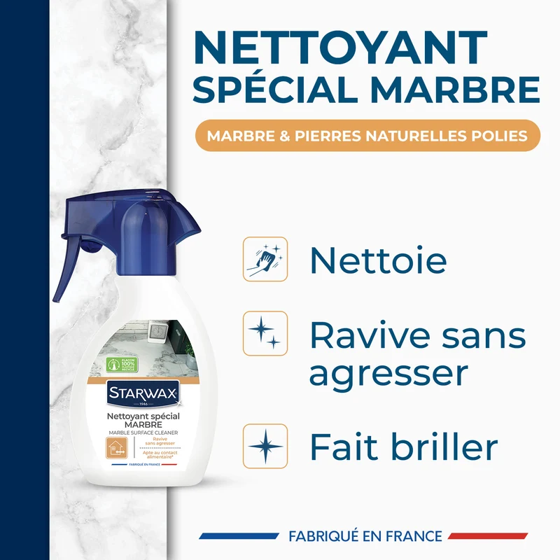Nettoyant raviveur pour marbre et pierres naturelles