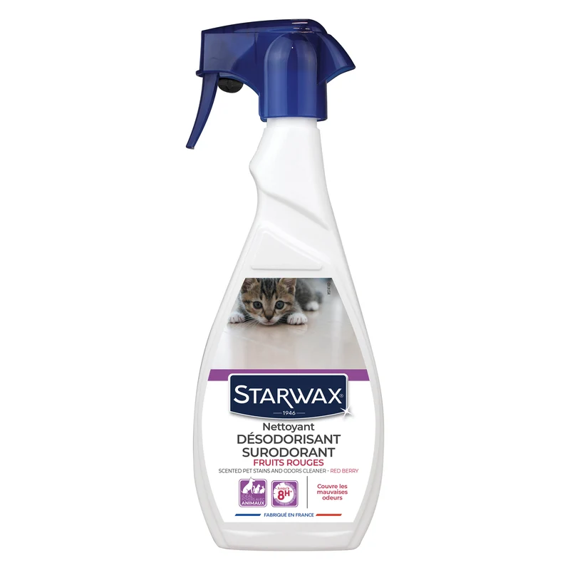 Nettoyant désodorisant surodorant spécial milieu animal