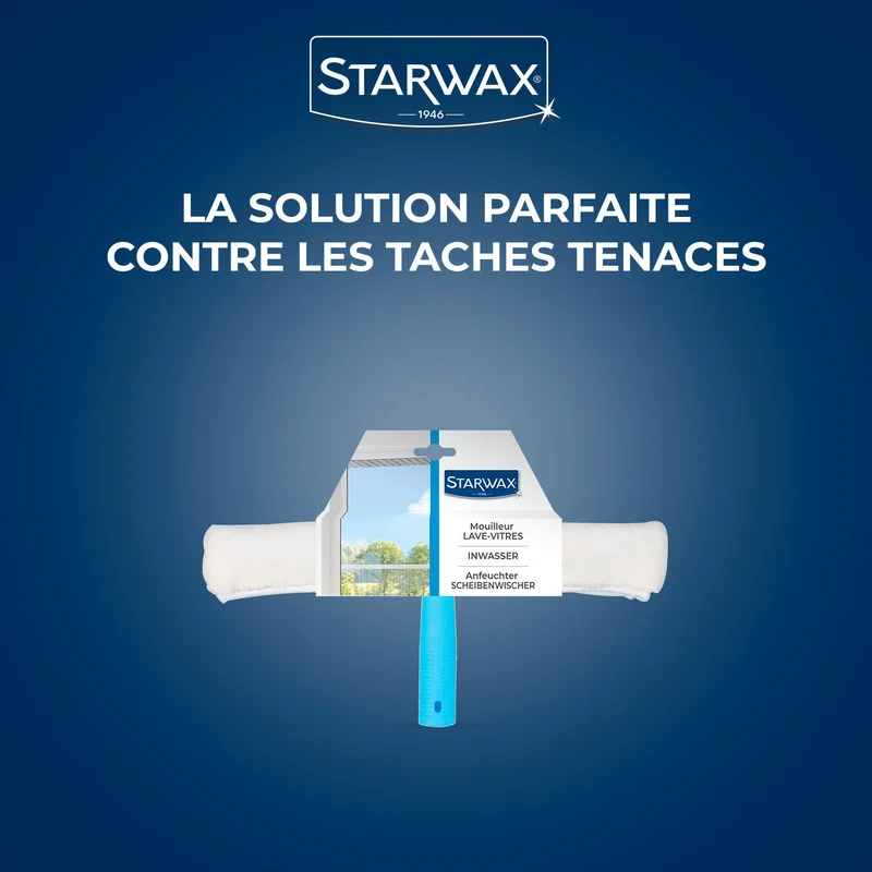 Mouilleur avec housse microfibre pour vitres