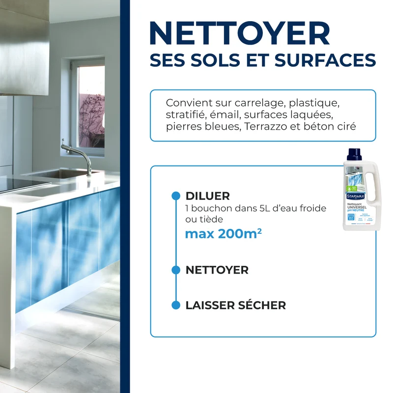 Nettoyant universel multi-usages pH neutre