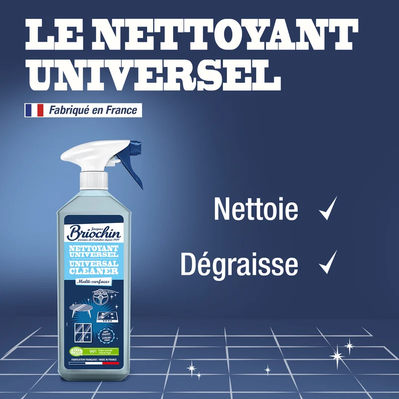 Nettoyant universel anti-traces prêt à l'emploi