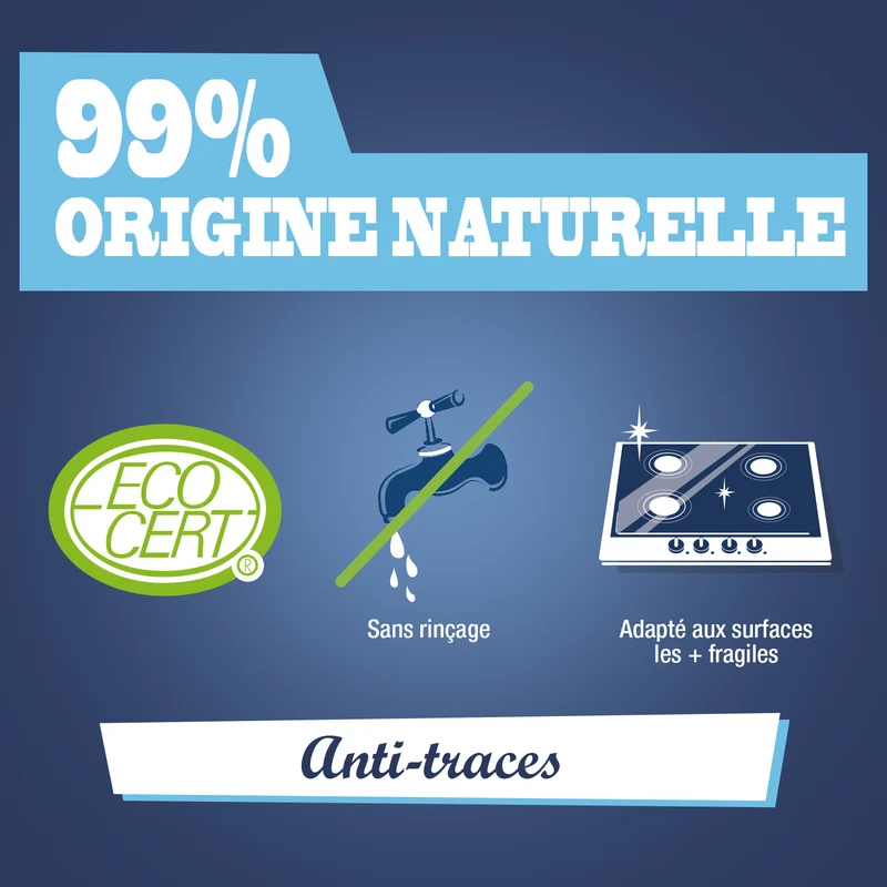 Nettoyant universel anti-traces prêt à l'emploi