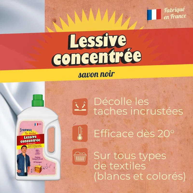 Lessive textile