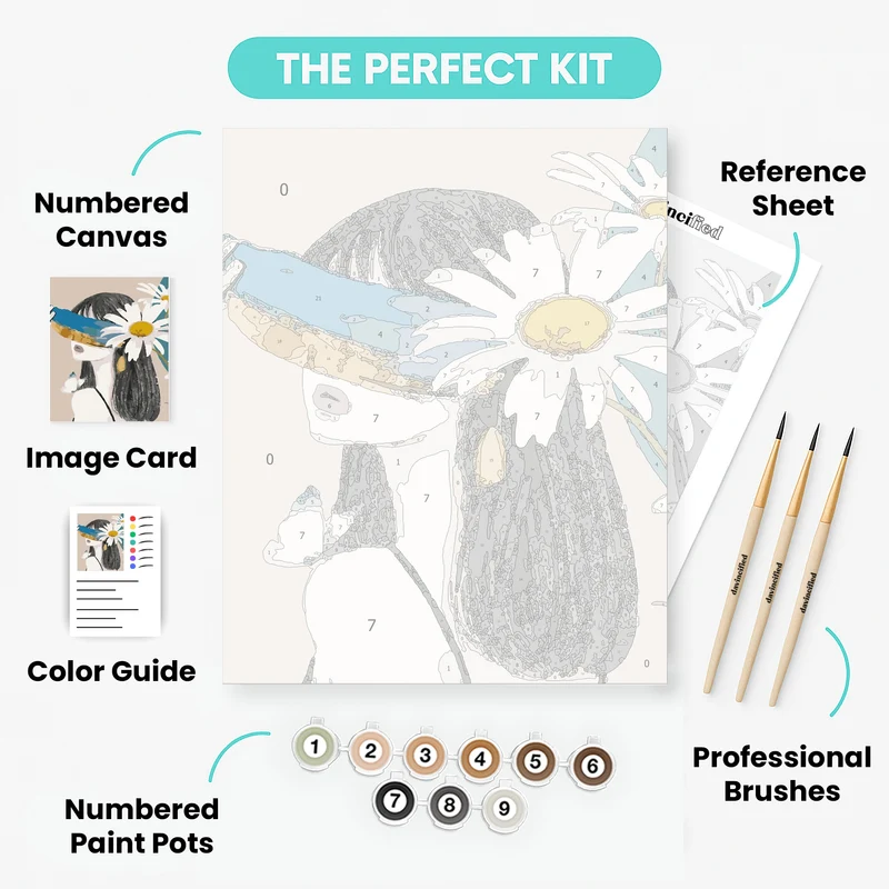Veiled Wonder - Paint by Numbers Kit