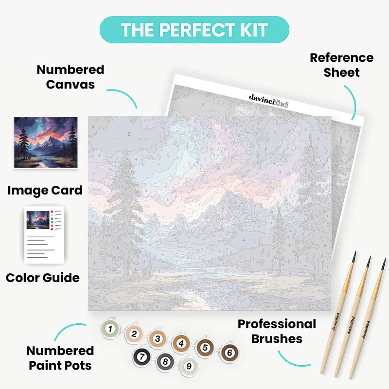 Starlit Peaks - Paint by Numbers Kit